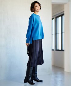 自由区 【WEB限定・洗える】ロイヤルサテンプリーツ スカート