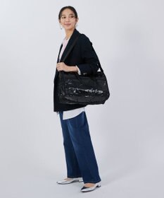 LeSportsac DELUXE MED WEEKENDER/ブラックシャイン
