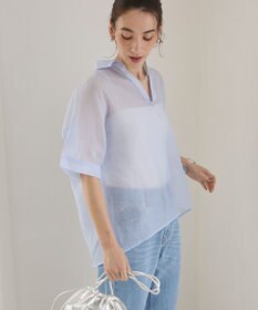WEGO 【ANGIE VINTAGE】スキッパーシアーシャツ