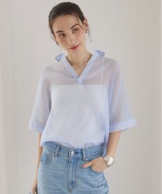 WEGO 【ANGIE VINTAGE】スキッパーシアーシャツ