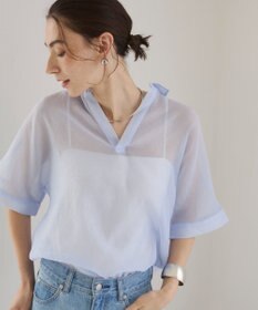 WEGO 【ANGIE VINTAGE】スキッパーシアーシャツ