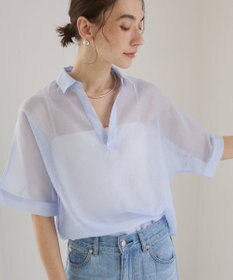 WEGO 【ANGIE VINTAGE】スキッパーシアーシャツ