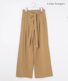 自由区 【カトリエムブーケ】Envelopper ワイドストレートラップパンツ