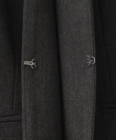 J.PRESS LADIES 【洗える】アルガンシルク ノーカラー ジャケット