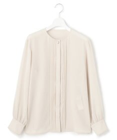 23区 L 【洗える】ピンタック ディテール ブラウス