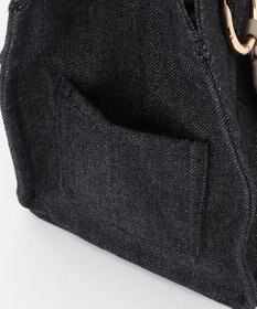 LA BAGAGERIE チャーム付きデニムバッグ Sサイズ