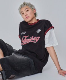 WEGO 【ユニセックス着用ITEM/MLサイズ展開】フェイクタンクグラフィックT（SS）