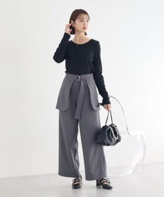 earth music&ecology 【予約】【2WAY】ラップスカート付きパンツ