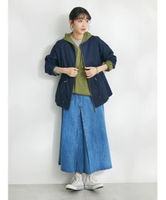CRAFT STANDARD BOUTIQUE コットンギャバジンノーカラーＺＩＰブルゾン