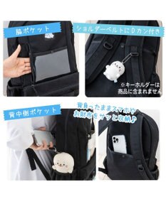 Mother garden しろたん 透明窓付 リュック 《ブラック》