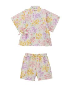 MIKI HOUSE HOT BISCUITS 【80-120cm】総柄 甚平スーツ