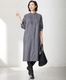 J.PRESS LADIES S 【洗える】50/2 T/Rウォッシャブルギャバ ワンピース