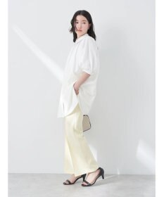 earth music&ecology パフスリーブチュニックブラウス