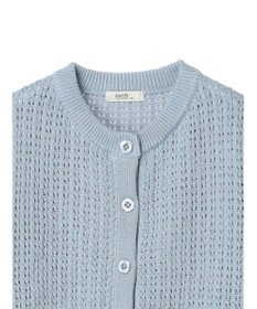 earth music&ecology 透かし柄ポケットカーディガン