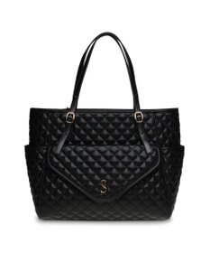 STEVE MADDEN BVIBRATO サイドポケット付きキルティングトートバッグ