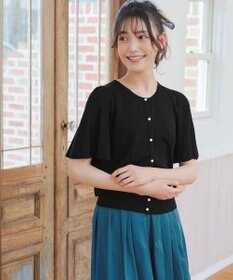 Tiaclasse 【洗える】フレアスリーブカーディガン