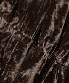 earth music&ecology クラッシュベロアシャーリングワンピース