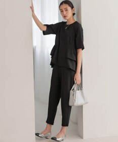 組曲 【WEB限定】ジョーゼットジャージーテーパード パンツ