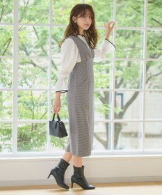 Feroux 【洗える】バイカラー ブラウス