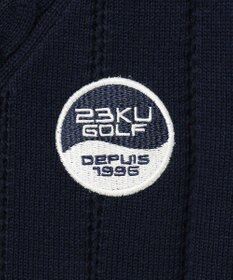 23区GOLF 【WOMEN】コットンアクリル ニットベスト