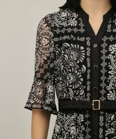 GRACE CONTINENTAL ペイズリーカレイドプリントワンピース