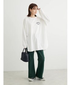 Green Parks ワンポイントカレッジロゴ裾ラウンドチュニック