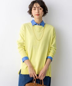 23区 L 【先行予約】コットンポリエステルストレッチ オーバーサイズ ニット