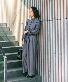 #Newans 【洗濯機可/しわになりにくい】ベリーワイドパンツ