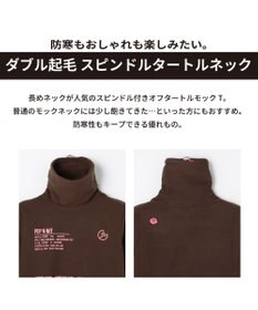 PW CIRCULUS 【起毛素材であたたか】【WOMEN】スピンドル付 両面起毛タートルネック ゴルフウェア レディース