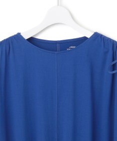 J.PRESS YORK STREET 【WOMEN】【SMOOTH JERSEY】ショルダー シャーリング ワンピース