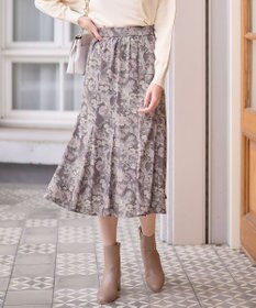 ANY SIS 【洗える】フルブルームフラワープリント スカート