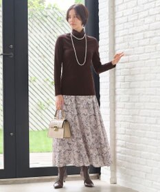 自由区 L 【洗える】ベアフライスボトルネック カットソー