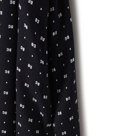 23区 L スクエアドット プリント ワンピース