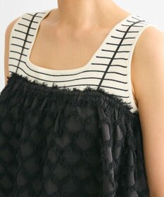 Green Parks ・ＥＬＥＮＣＡＲＥ　ＤＵＥフリンジジャカードビスチェ