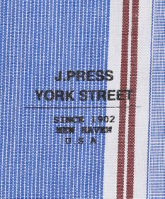 J.PRESS YORK STREET 【UNISEX】マルチストライプ バンドカラーシャツ