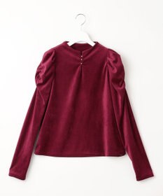 Feroux 【古畑星夏さん着用】ギャザーショルダーベロア プルオーバー