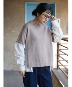 CRAFT STANDARD BOUTIQUE シャツドッキングニットプルオーバー