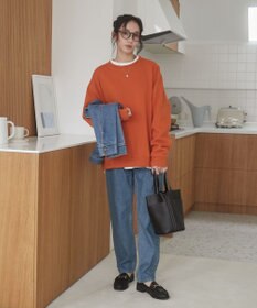 WEGO 【ユニセックス着用ITEM/裏起毛】リラックスフィットスウェットプルオーバー