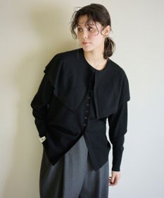 #Newans 【洗える】ファインボタンＶネックカーディガン