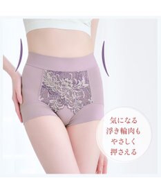 BRADELIS New York 【BRADELIS NewYork peace】綿混フィットレースショーツ24 ブラデリス 補正下着 ハイウエスト 深め