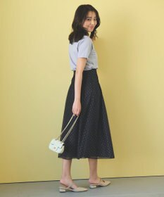 Feroux 【UVケア】パールネック Tシャツ