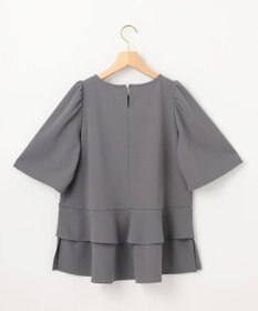 組曲 S ご好評につき追加生産【WEB限定】ジョーゼットジャージーティアード ブラウス