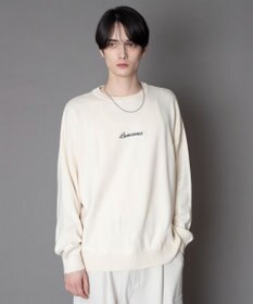 WEGO アクセ付きワンポイントニットプルオーバー（LS）