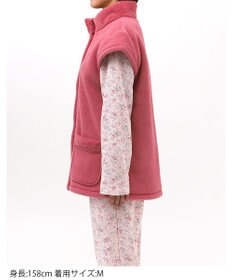 Wing ベスト フリース素材 あったか 冬 3分袖 レディース EX2071 ウイング／ワコール