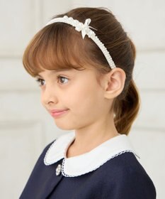 ANY KIDS パール×リボンカチューシャ