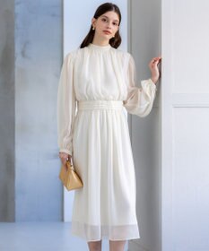 23区 L 【APPLAUDIR】クレープシフォン ドレス