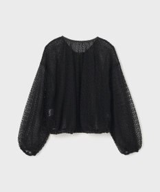 GRACE CONTINENTAL メッシュギャザーブルゾン