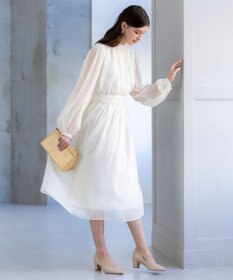 23区 L 【APPLAUDIR】クレープシフォン ドレス