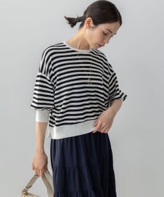 組曲 ドルマンスリーブ7分袖 ニットＴ