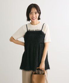 Green Parks ラメフリンジカットキャミソールビスチェ